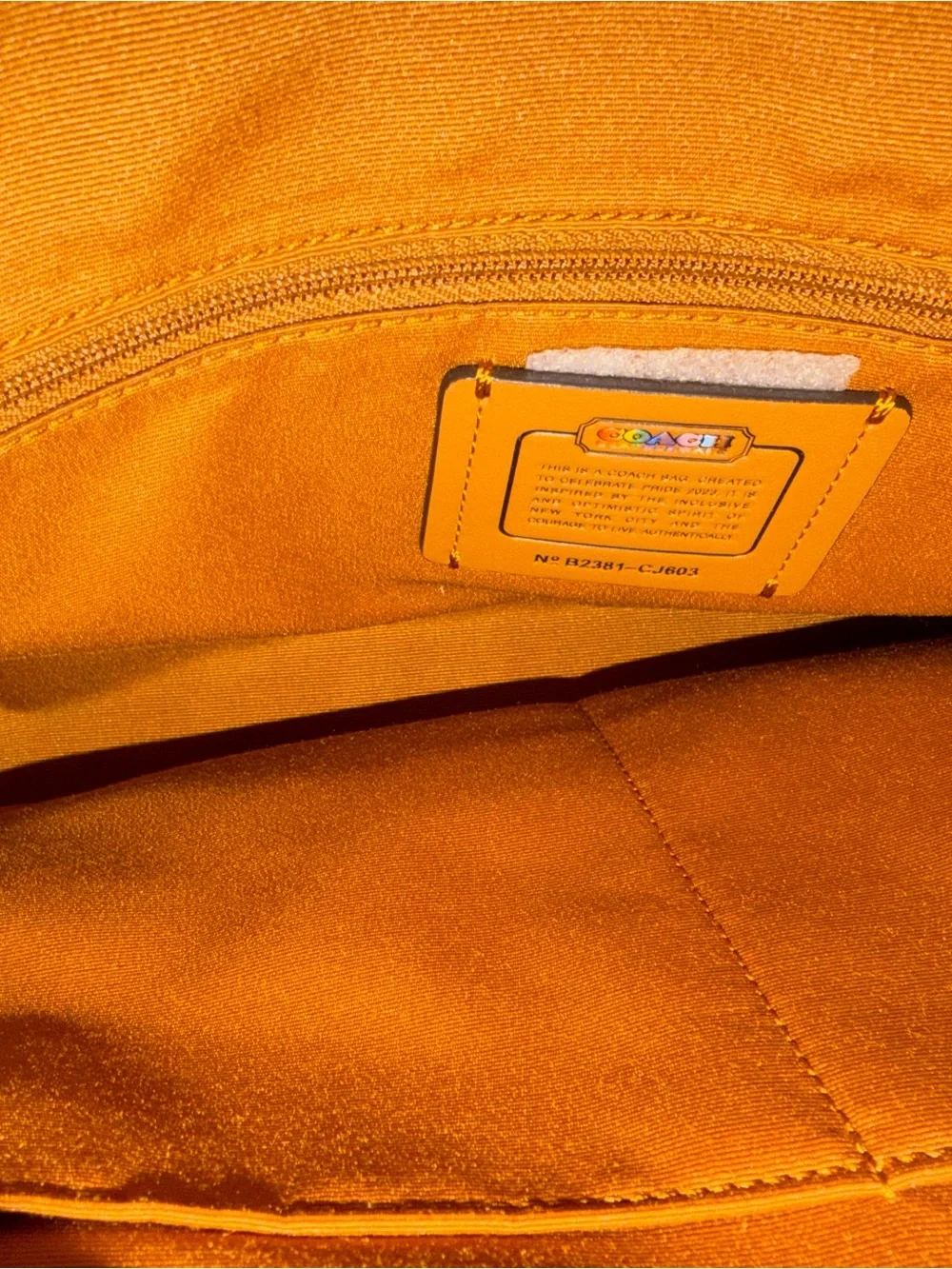 Coach Brown Signature Canvas Tote with Colorful Patch Accents